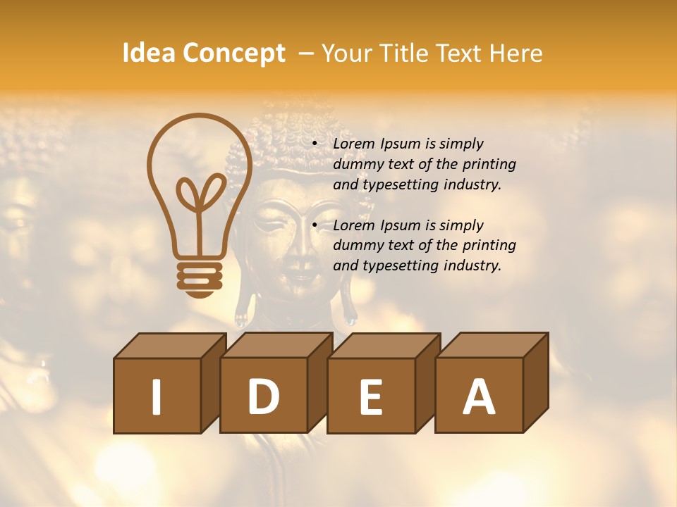 Wat Architecture God PowerPoint Template