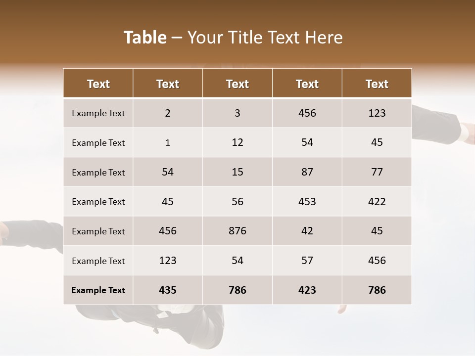 Parachute Screaming Woman PowerPoint Template