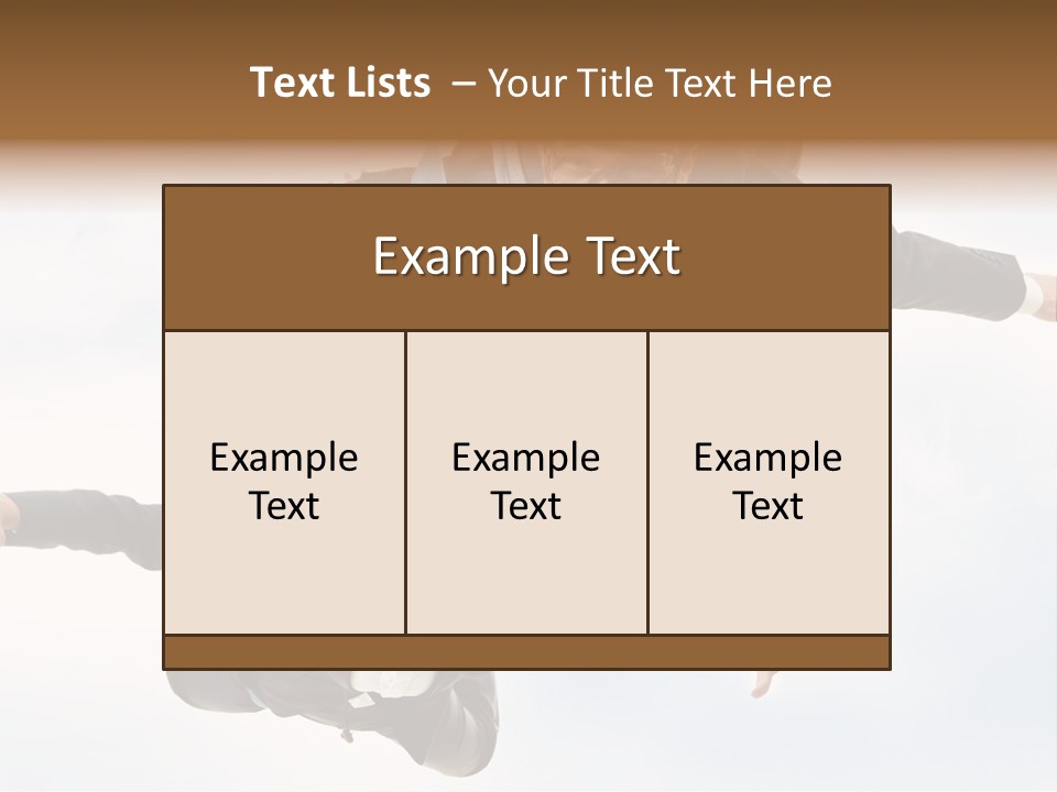 Parachute Screaming Woman PowerPoint Template