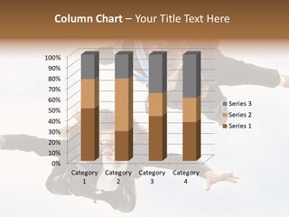 Parachute Screaming Woman PowerPoint Template