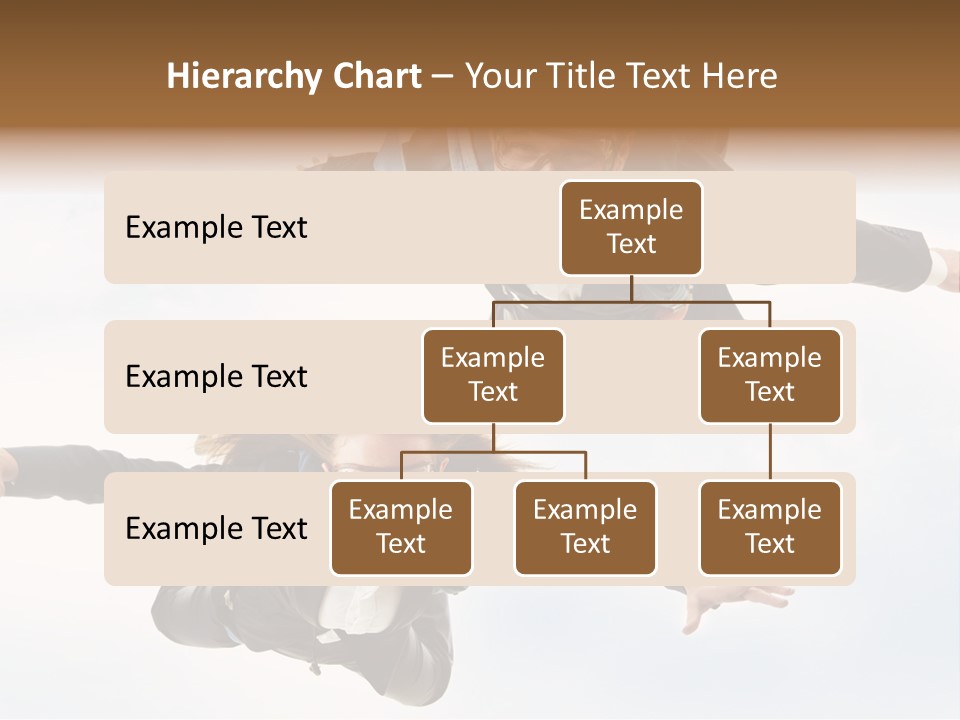 Parachute Screaming Woman PowerPoint Template