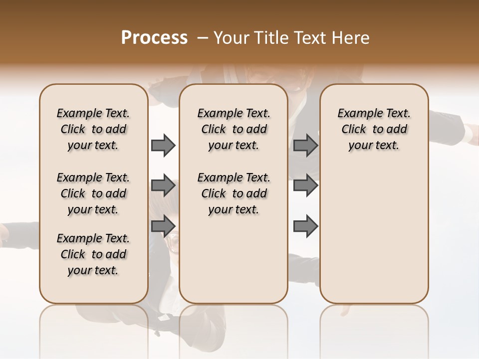 Parachute Screaming Woman PowerPoint Template