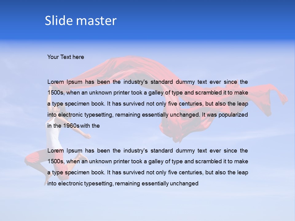 Color Spring Landscape PowerPoint Template