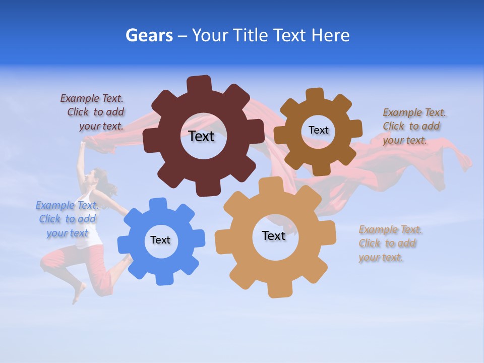 Color Spring Landscape PowerPoint Template