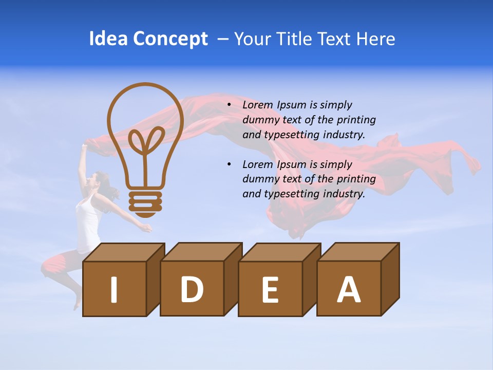 Color Spring Landscape PowerPoint Template