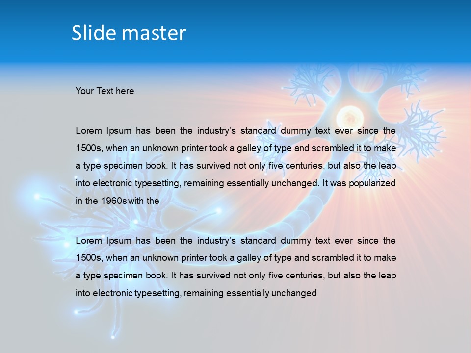 Dendrite Nucleus Brain PowerPoint Template