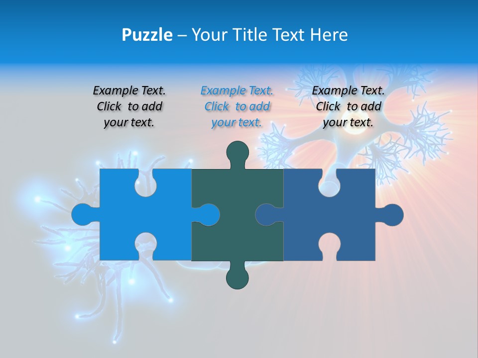 Dendrite Nucleus Brain PowerPoint Template