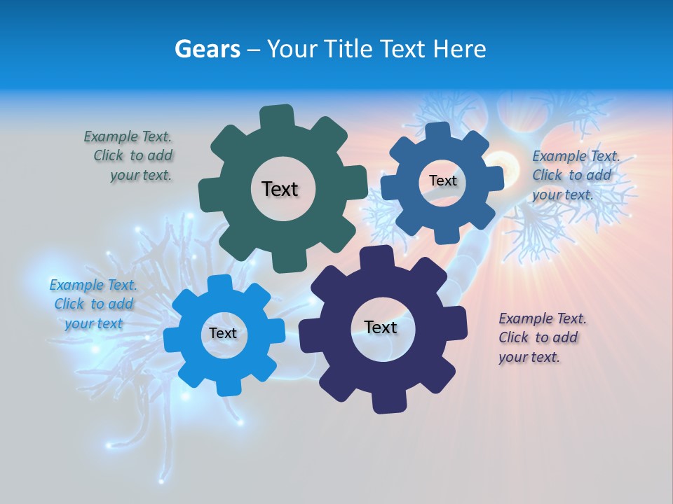 Dendrite Nucleus Brain PowerPoint Template