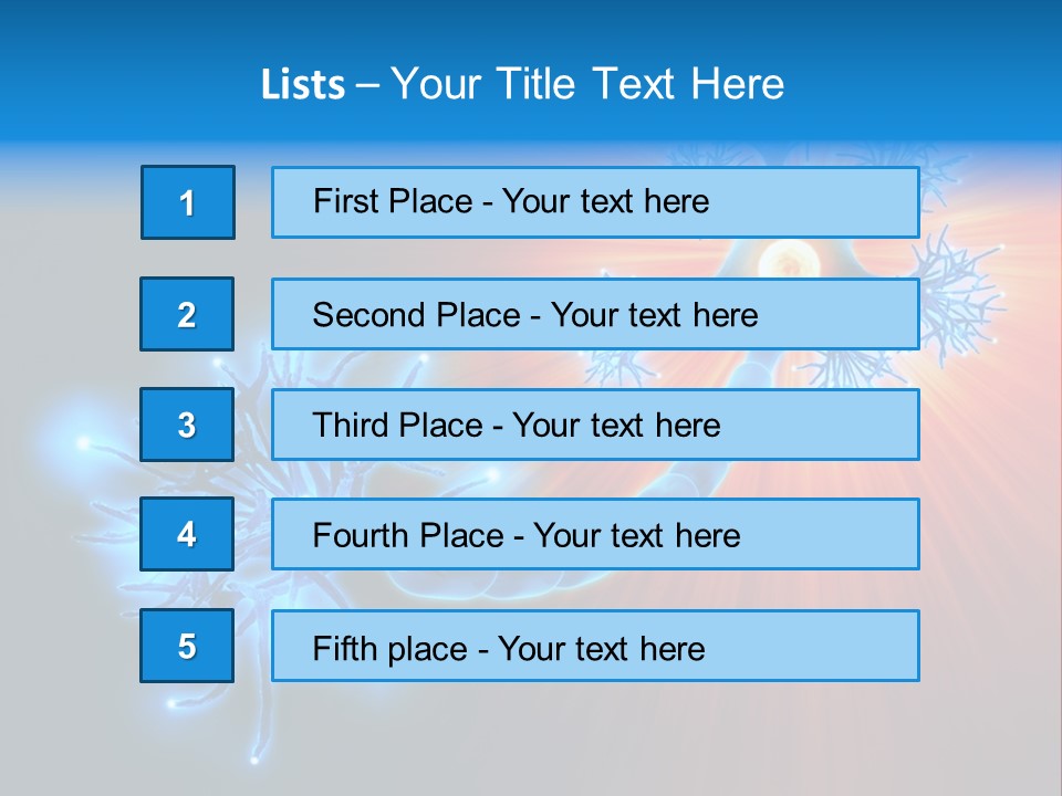 Dendrite Nucleus Brain PowerPoint Template