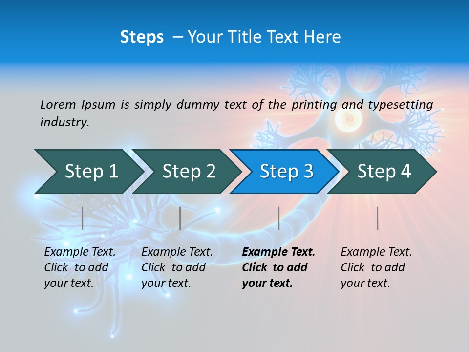 Dendrite Nucleus Brain PowerPoint Template