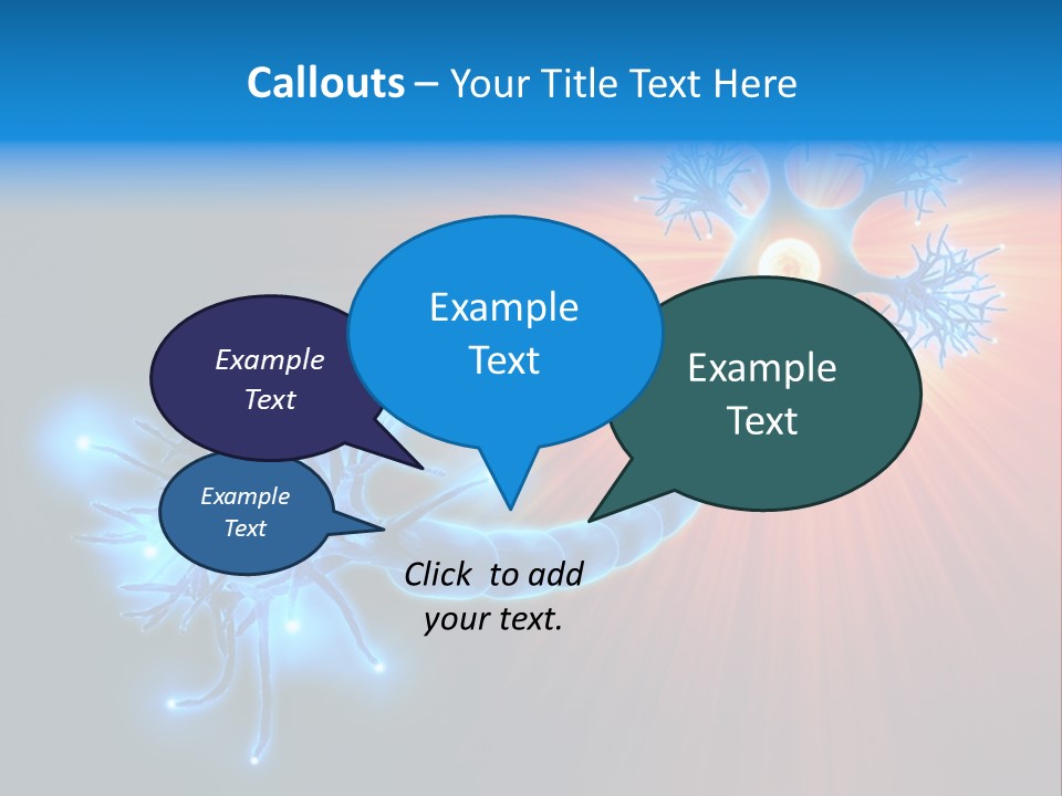 Dendrite Nucleus Brain PowerPoint Template