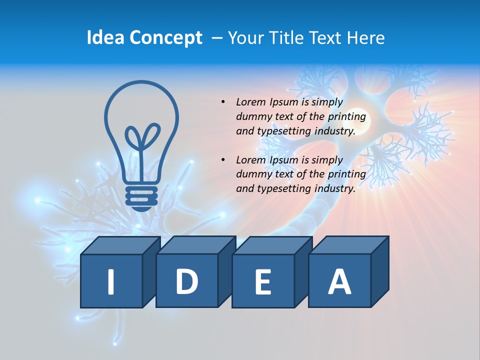 Dendrite Nucleus Brain PowerPoint Template