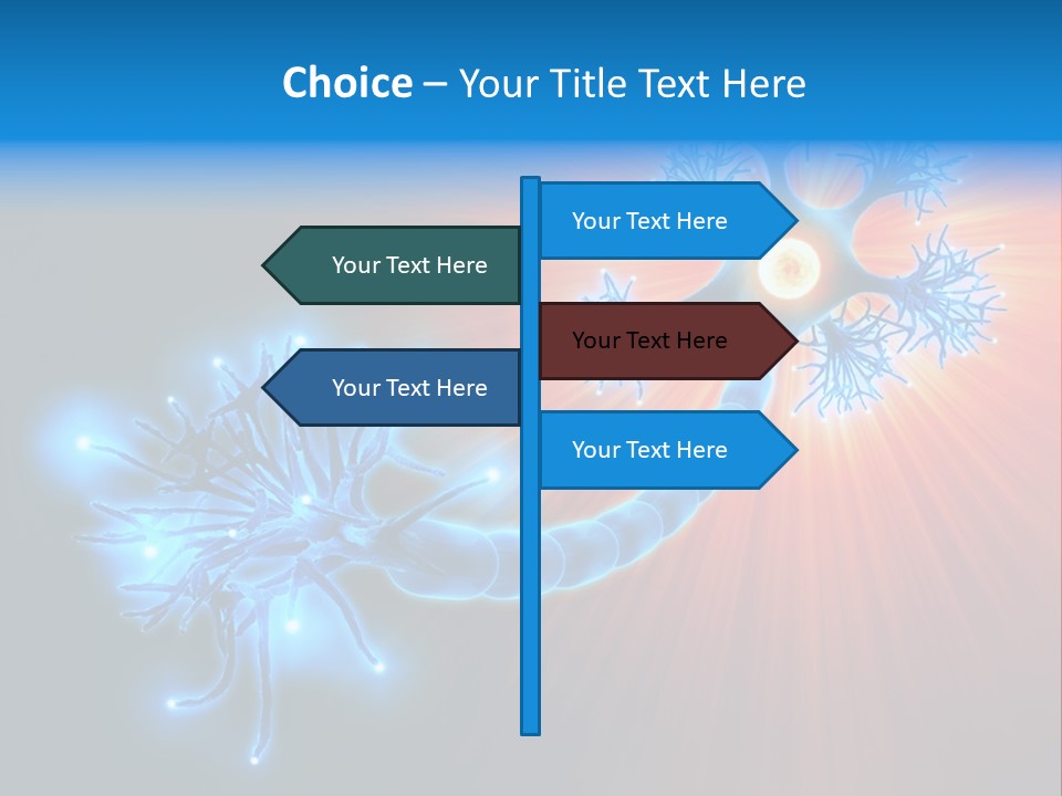 Dendrite Nucleus Brain PowerPoint Template