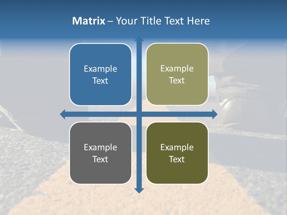 Sunlight Trail Lonely PowerPoint Template