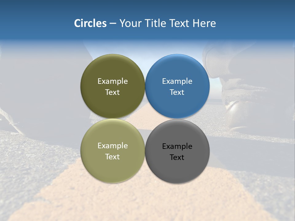 Sunlight Trail Lonely PowerPoint Template