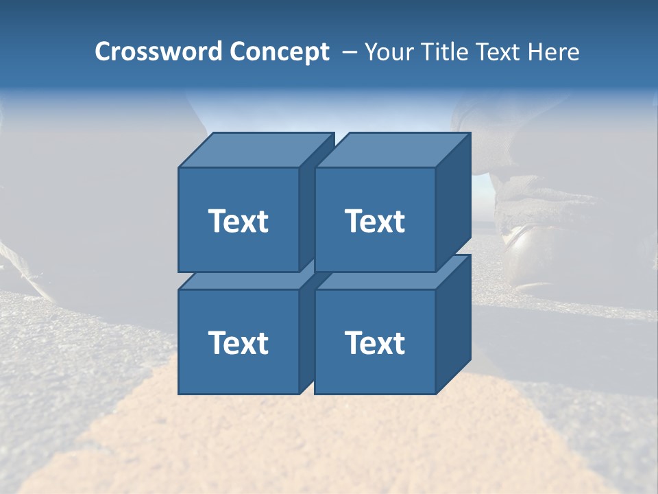 Sunlight Trail Lonely PowerPoint Template