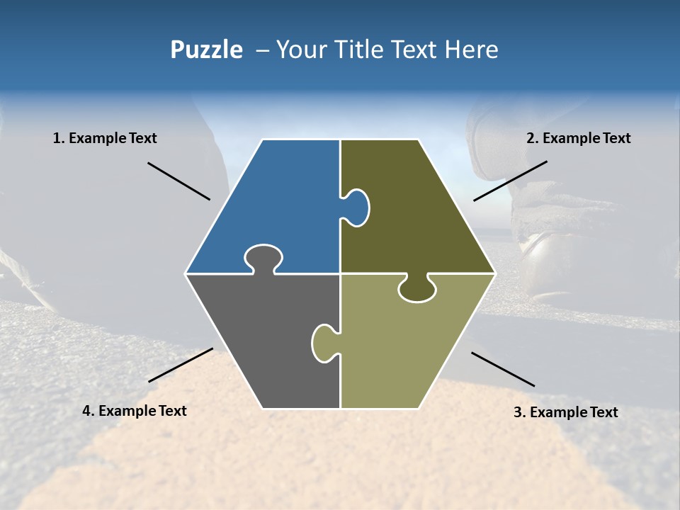 Sunlight Trail Lonely PowerPoint Template