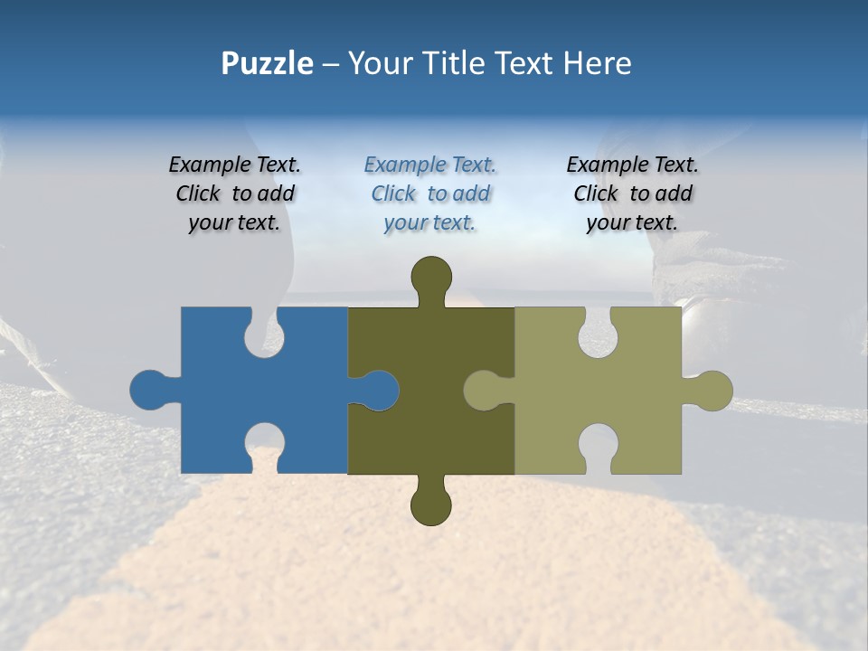 Sunlight Trail Lonely PowerPoint Template