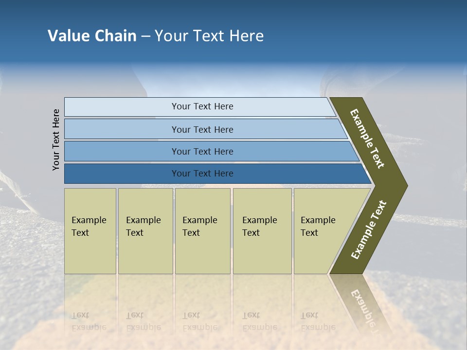 Sunlight Trail Lonely PowerPoint Template
