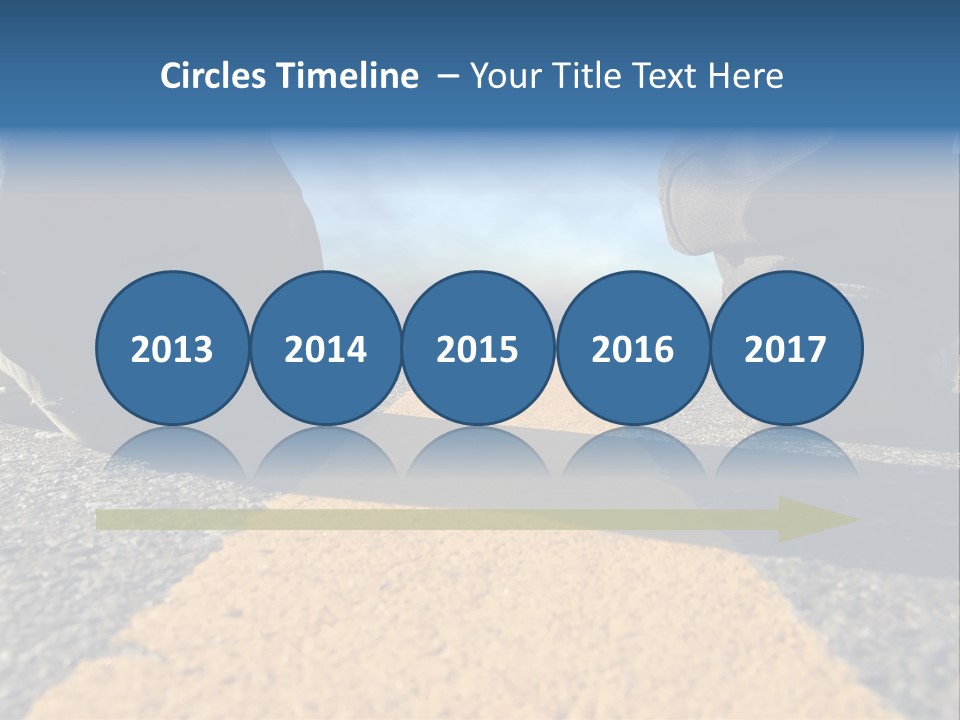 Sunlight Trail Lonely PowerPoint Template