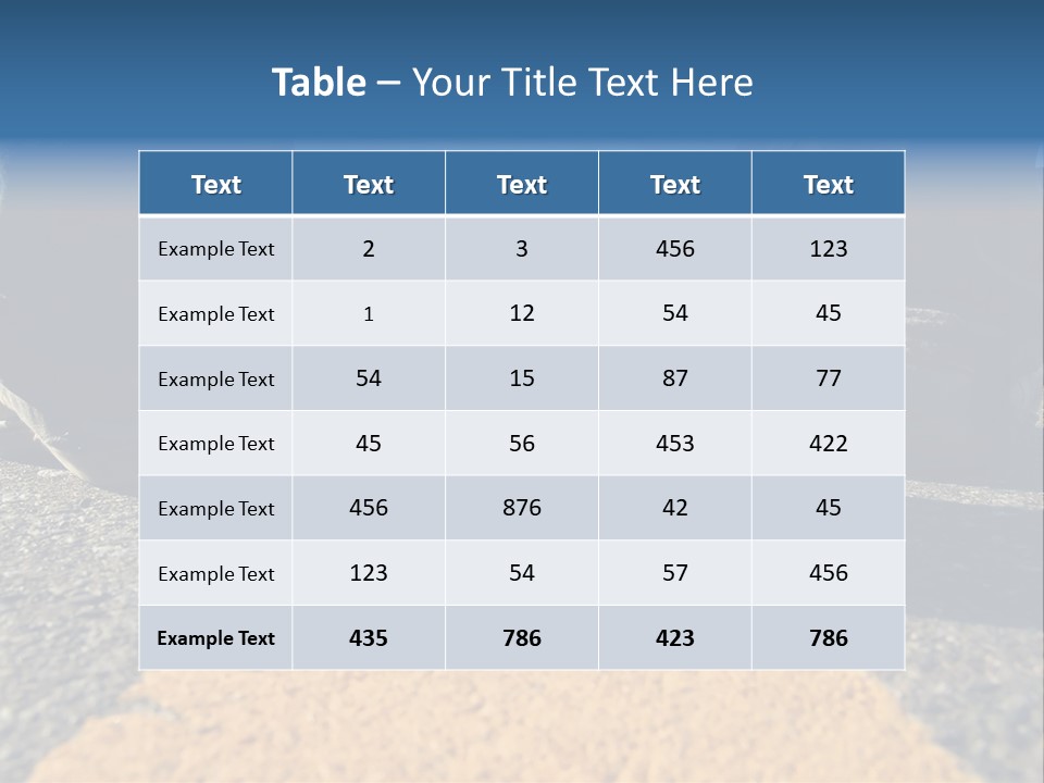 Sunlight Trail Lonely PowerPoint Template
