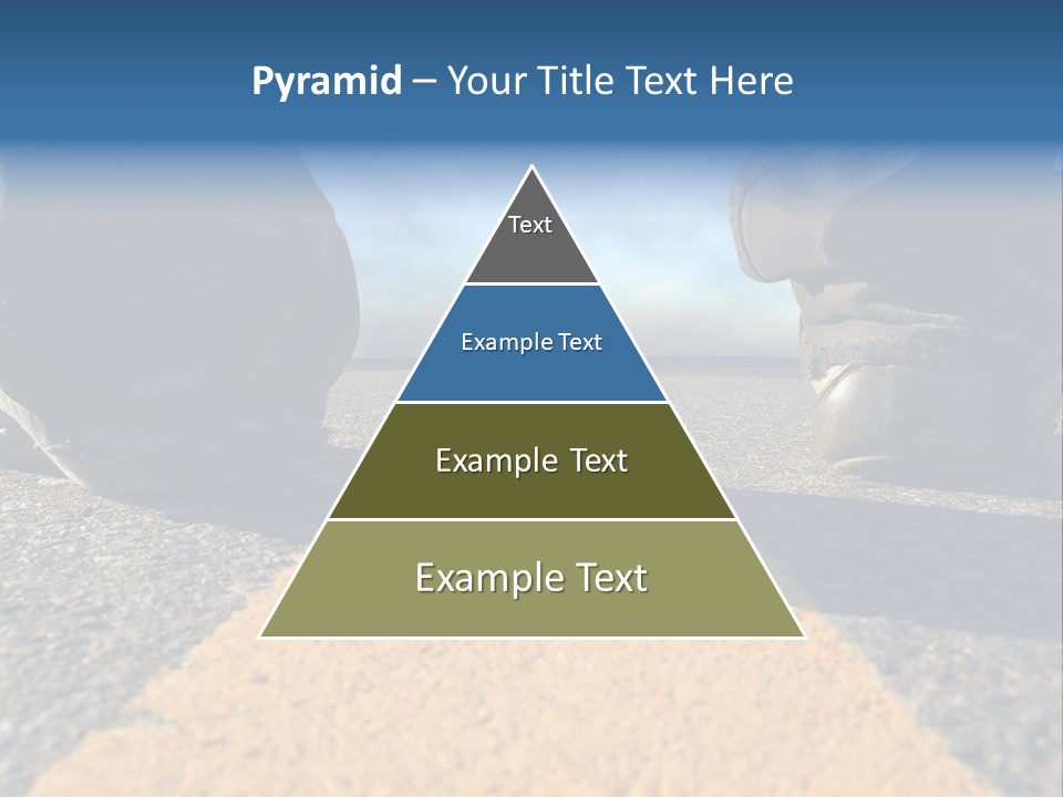 Sunlight Trail Lonely PowerPoint Template