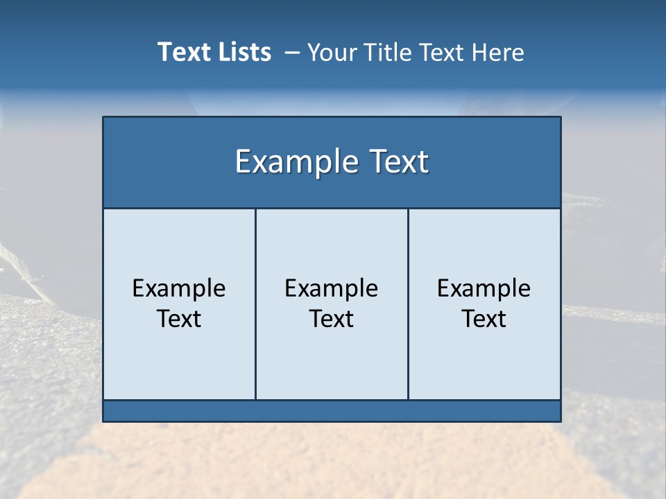 Sunlight Trail Lonely PowerPoint Template