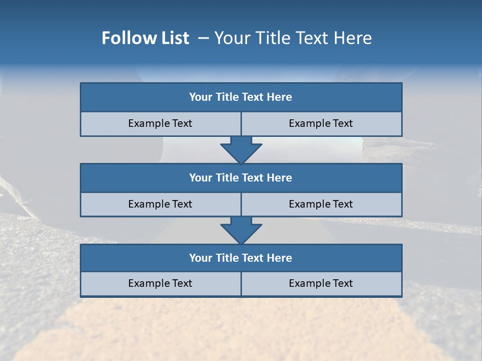 Sunlight Trail Lonely PowerPoint Template