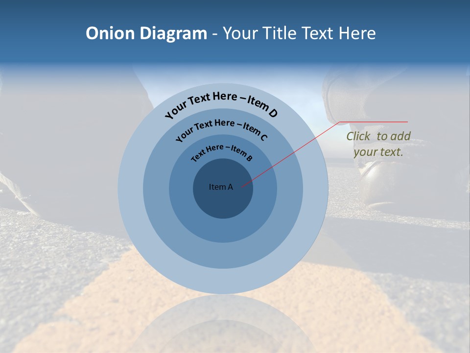Sunlight Trail Lonely PowerPoint Template