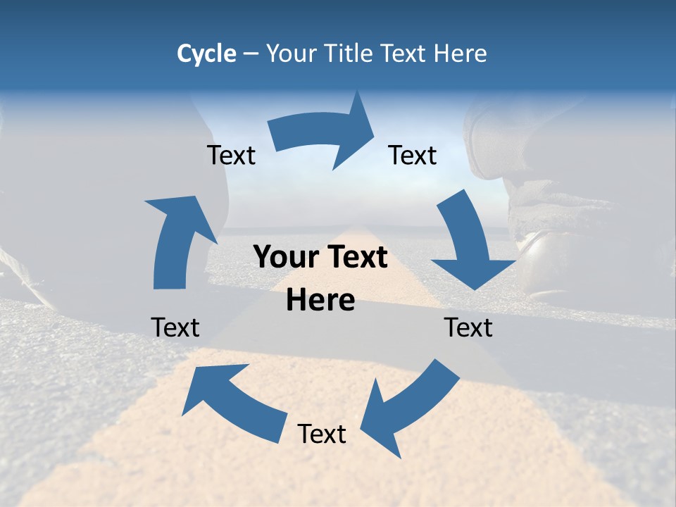 Sunlight Trail Lonely PowerPoint Template