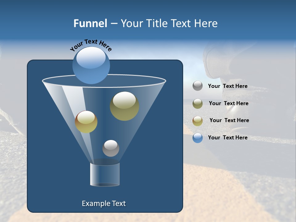 Sunlight Trail Lonely PowerPoint Template