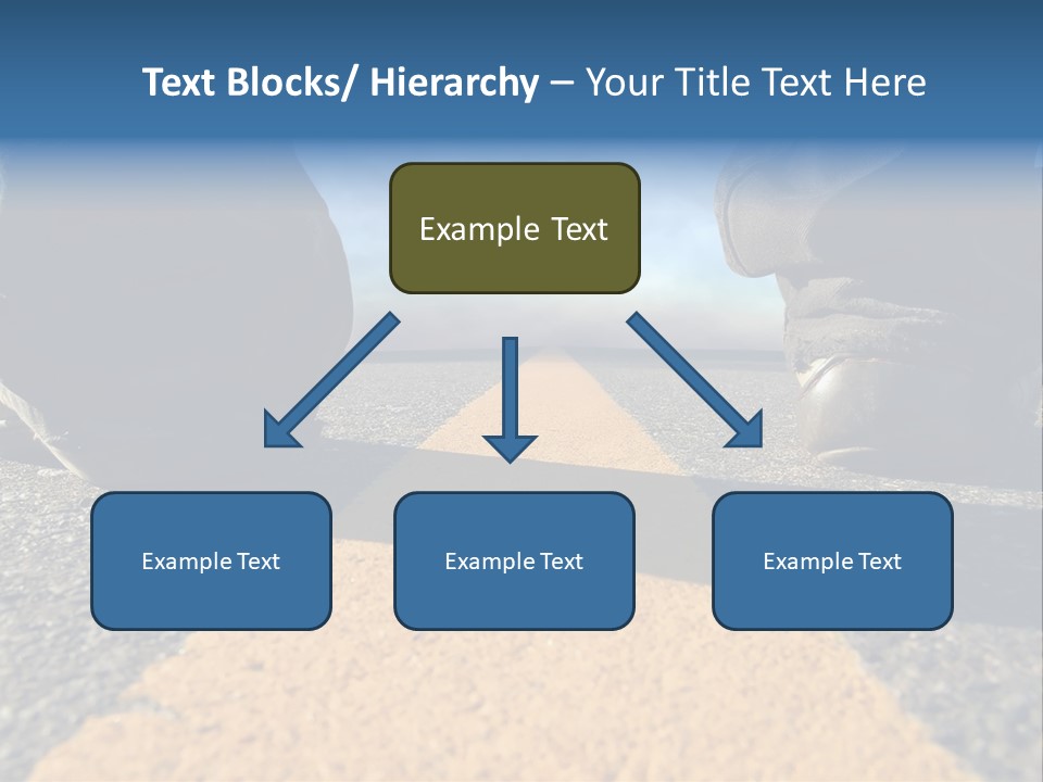 Sunlight Trail Lonely PowerPoint Template