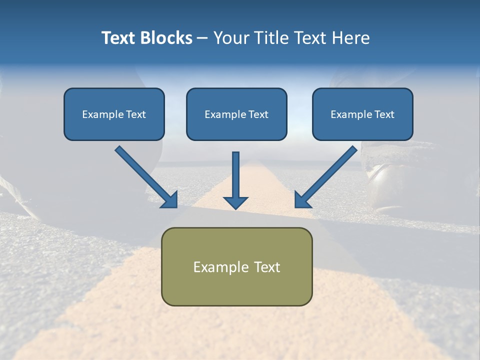 Sunlight Trail Lonely PowerPoint Template