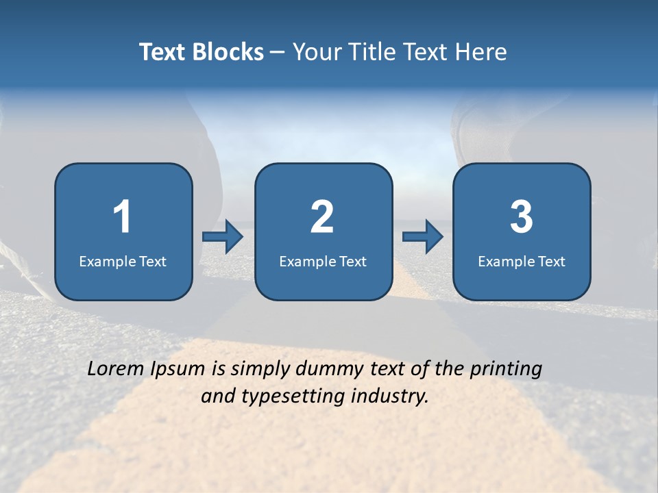 Sunlight Trail Lonely PowerPoint Template