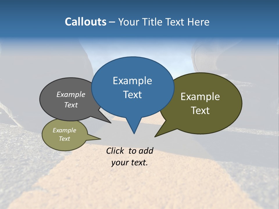 Sunlight Trail Lonely PowerPoint Template