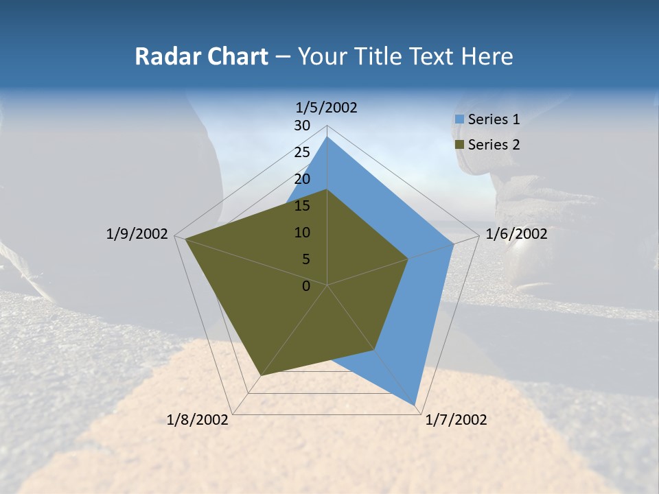 Sunlight Trail Lonely PowerPoint Template