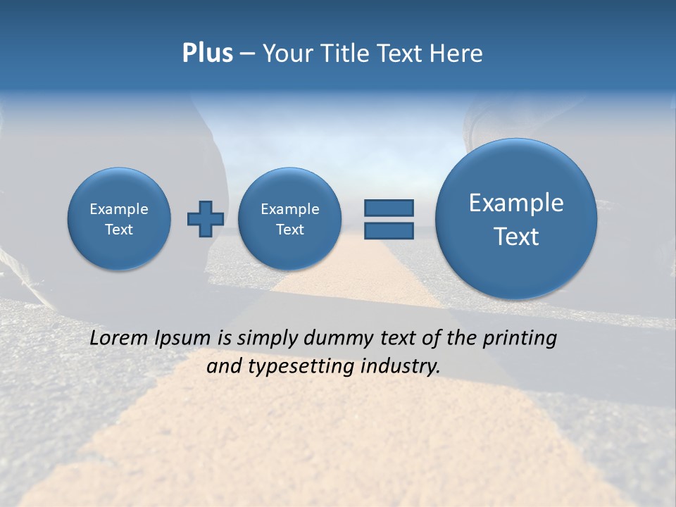 Sunlight Trail Lonely PowerPoint Template