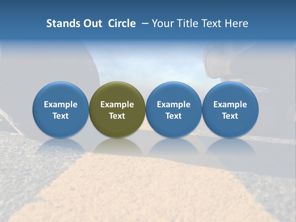 Sunlight Trail Lonely PowerPoint Template