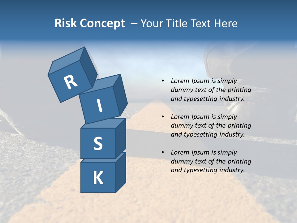 Sunlight Trail Lonely PowerPoint Template