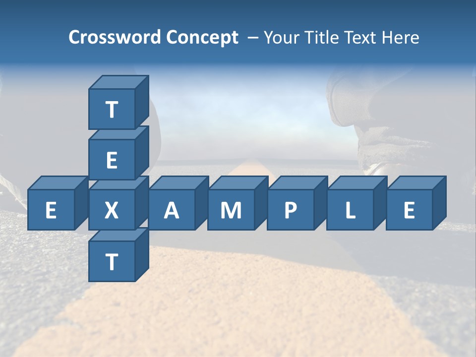 Sunlight Trail Lonely PowerPoint Template