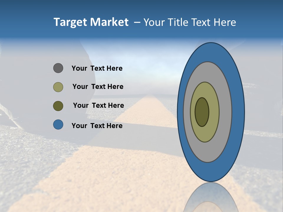 Sunlight Trail Lonely PowerPoint Template