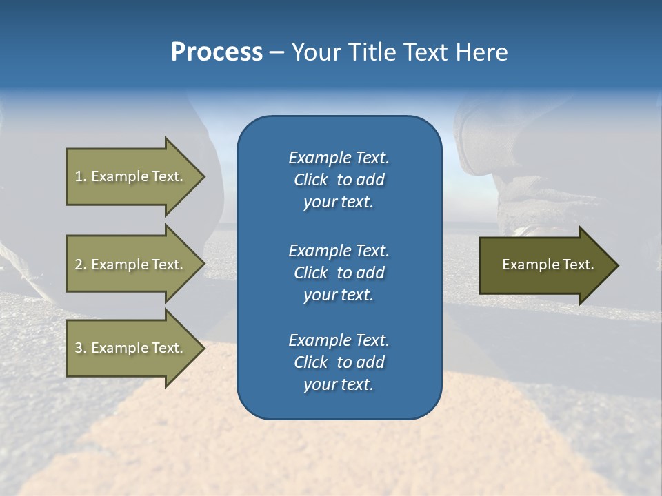Sunlight Trail Lonely PowerPoint Template