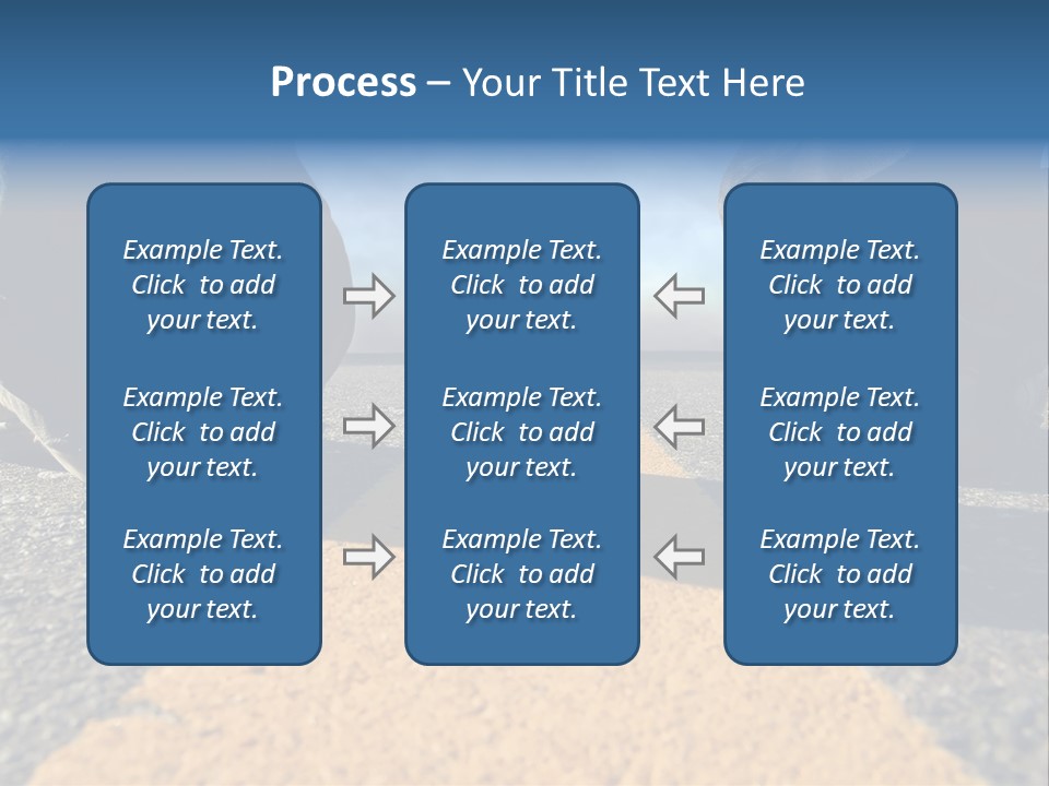 Sunlight Trail Lonely PowerPoint Template