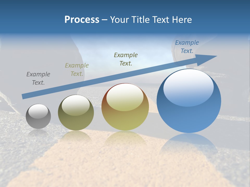 Sunlight Trail Lonely PowerPoint Template
