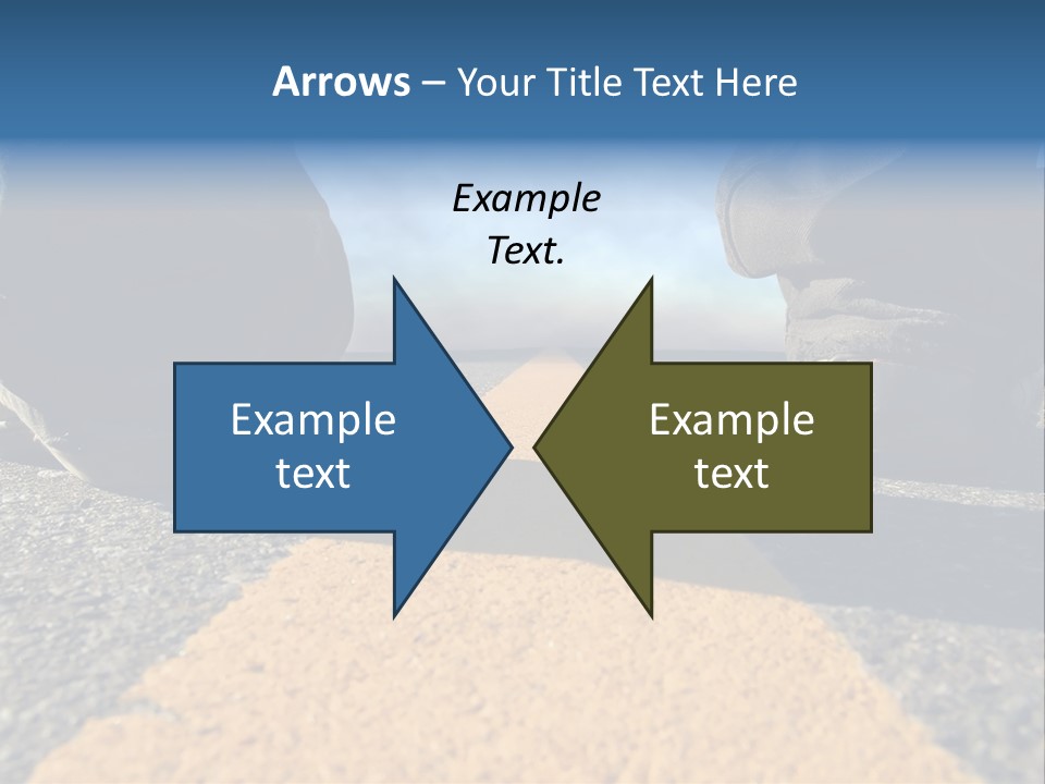 Sunlight Trail Lonely PowerPoint Template