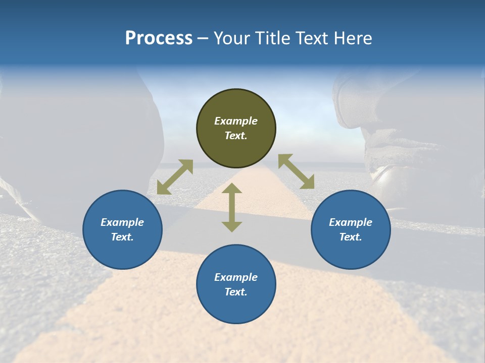 Sunlight Trail Lonely PowerPoint Template