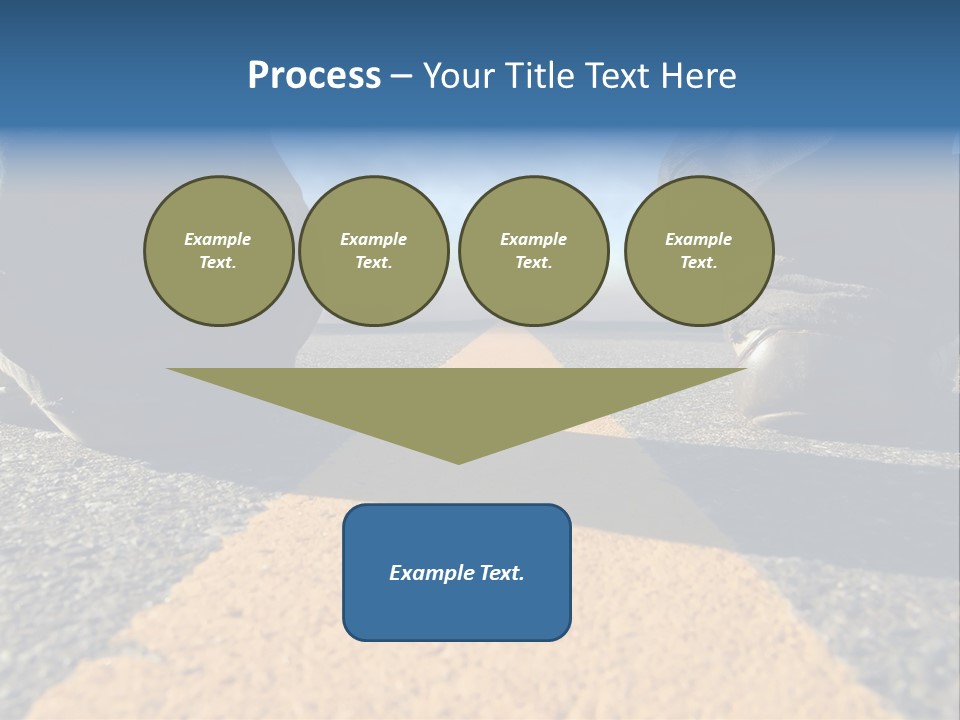 Sunlight Trail Lonely PowerPoint Template