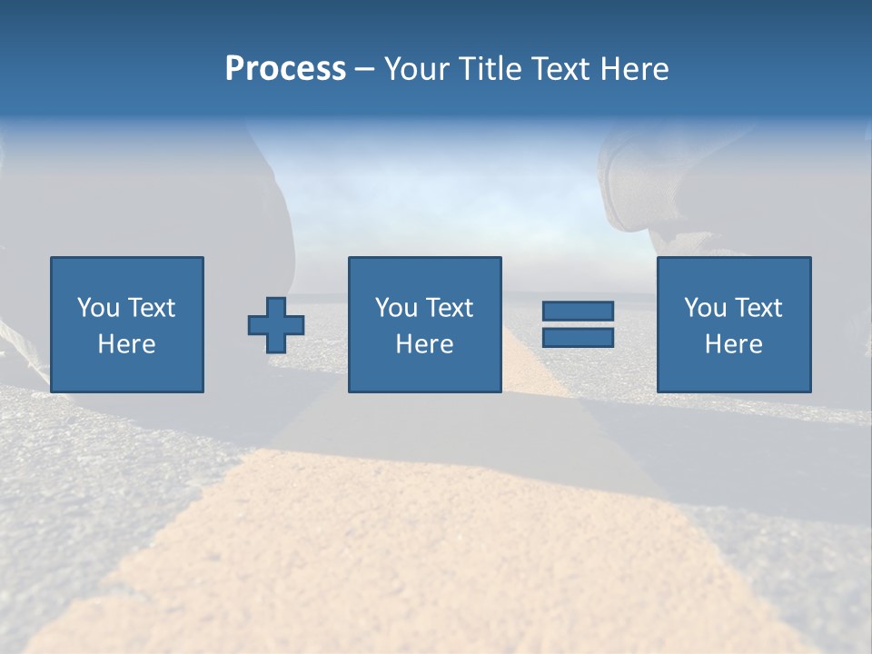 Sunlight Trail Lonely PowerPoint Template