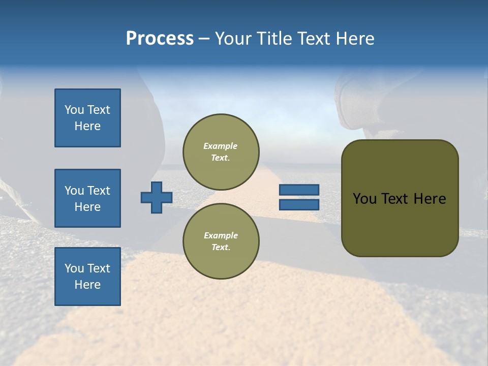 Sunlight Trail Lonely PowerPoint Template