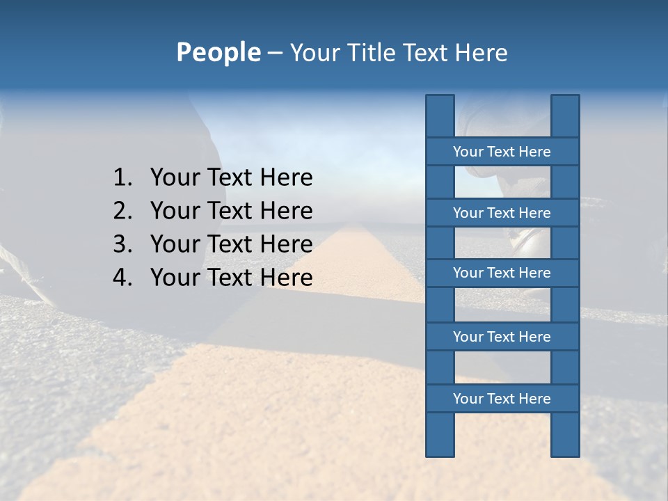 Sunlight Trail Lonely PowerPoint Template